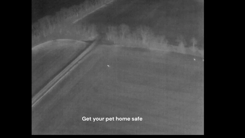 northern il drone pet rescue on reels frame at 0m40s